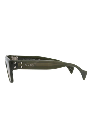 Gucci GG1706S OPAL OLIVE GREEN Sunglasses-AmbrogioShoes