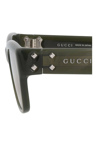 Gucci GG1706S OPAL OLIVE GREEN Sunglasses-AmbrogioShoes