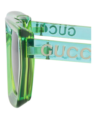 Gucci GG1723S Transparent Green/Lime Yellow Sunglasses-AmbrogioShoes
