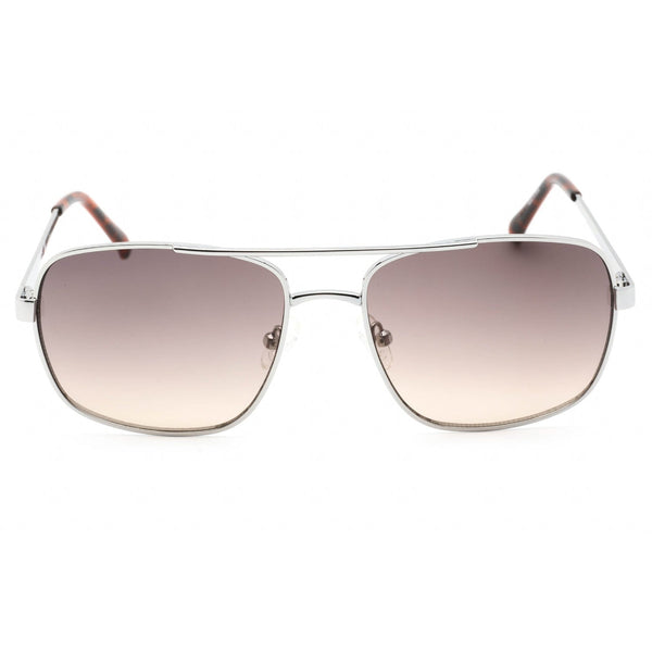 Guess Factory GF0211 Sunglasses shiny light nickeltin / gradient brown-AmbrogioShoes