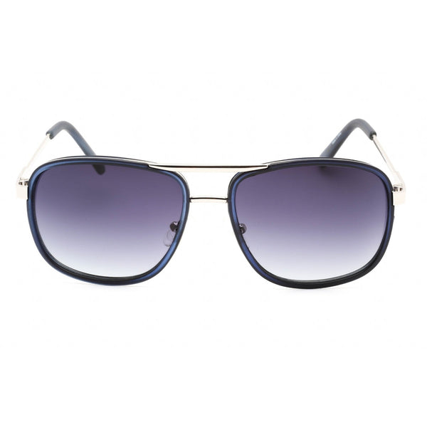 Guess Factory GF0216 Sunglasses Silver Navy / Grey Gradient-AmbrogioShoes