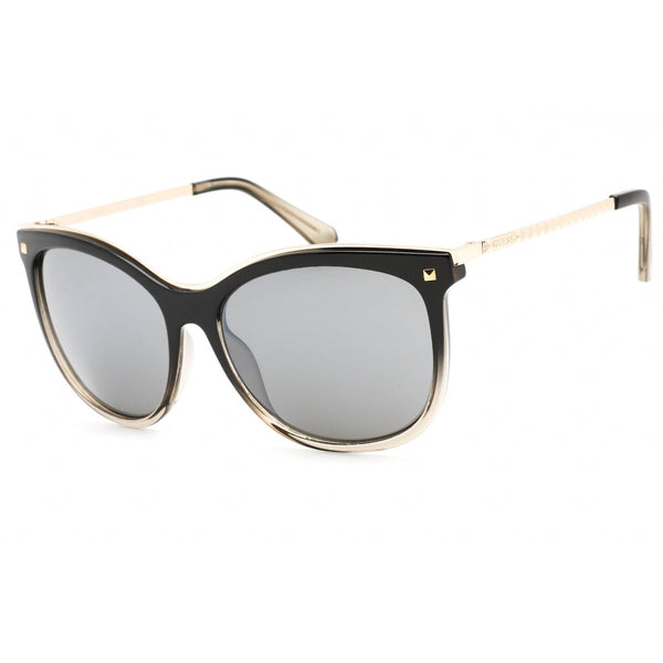 Guess Factory GF0302 Sunglasses black/other / smoke mirror-AmbrogioShoes