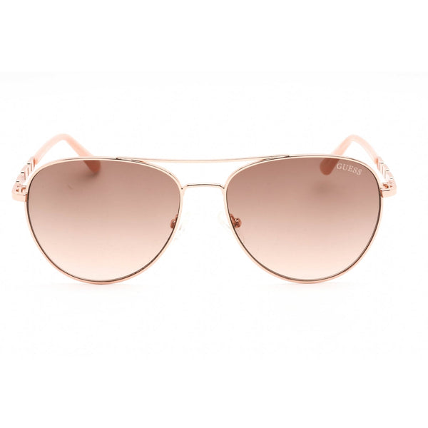 Guess Factory GF6143 Sunglasses shiny rose gold / gradient brown-AmbrogioShoes