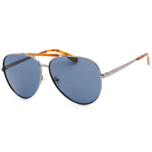 Guess GU5209 Sunglasses Shiny Gunmetal / Blue-AmbrogioShoes