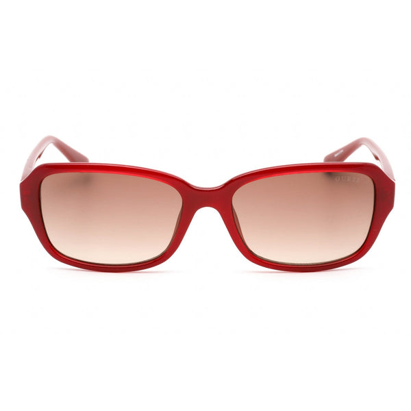 Guess GU7595 Sunglasses Shiny Red / Gradient Brown-AmbrogioShoes