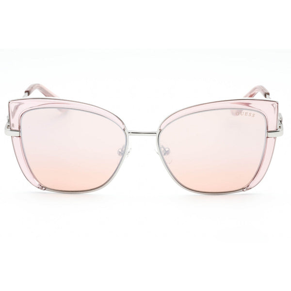 Guess GU7633 Sunglasses shiny pink / bordeaux mirror-AmbrogioShoes