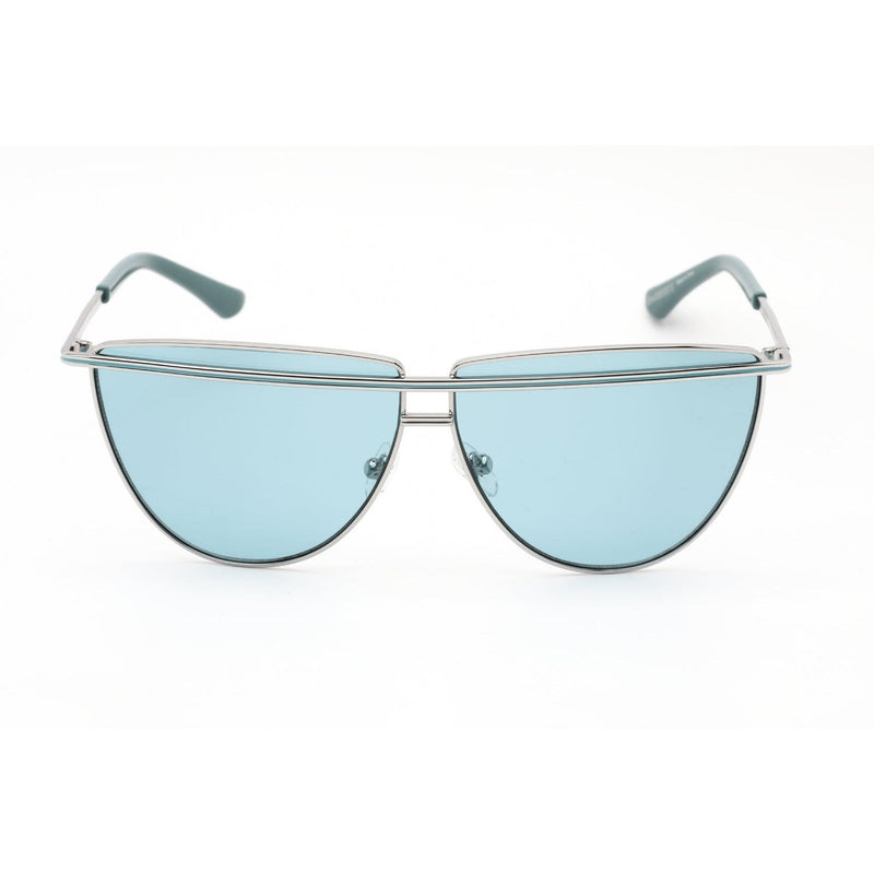Guess GU7852 Sunglasses Shiny Light Nickletin / Blue Women's-AmbrogioShoes