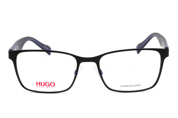 HUGO HG 0183 Eyeglasses Black Blue / Clear Lens-AmbrogioShoes