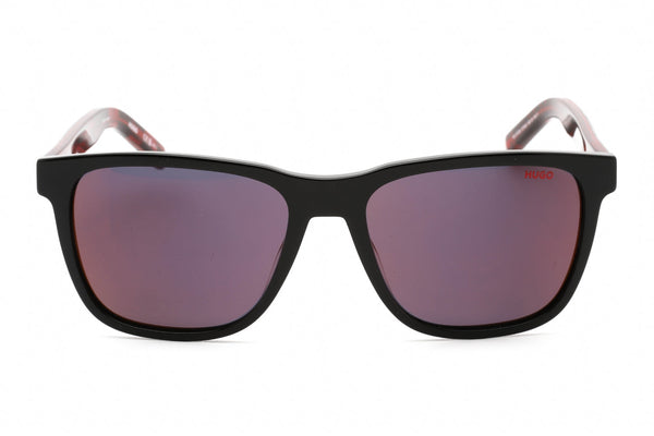 HUGO HG 1073/S Sunglasses Black Pattern Red / Red Mirror-AmbrogioShoes