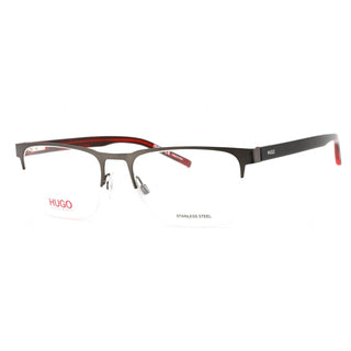 HUGO HG 1076 Eyeglasses Matte Ruthenium / Clear Lens-AmbrogioShoes
