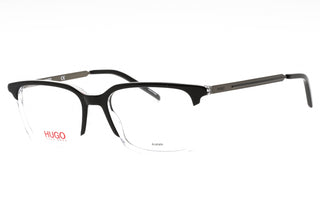 HUGO HG 1125 Eyeglasses BLACK CRY/Clear demo lens-AmbrogioShoes