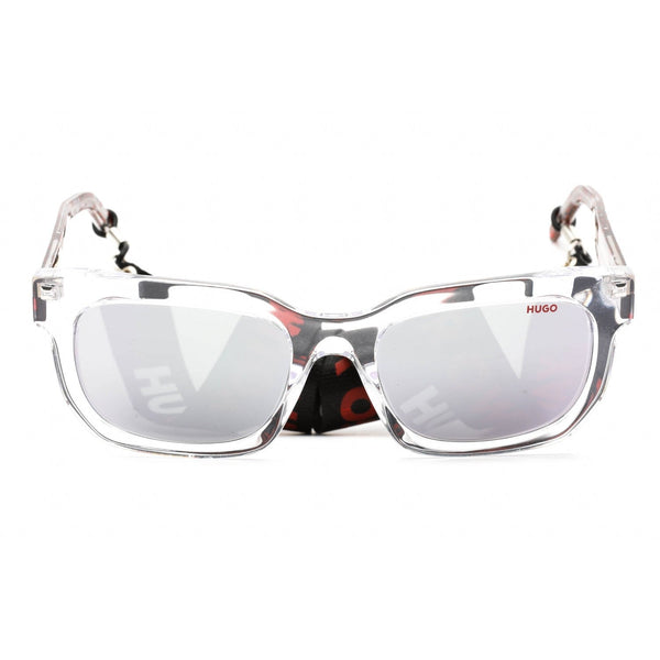 HUGO HG 1219/S Sunglasses Crystal White / Extra white mirrored-AmbrogioShoes