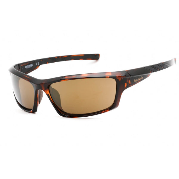 Harley Davidson HD5045S Sunglasses Dark Havana / Brown Mirror-AmbrogioShoes