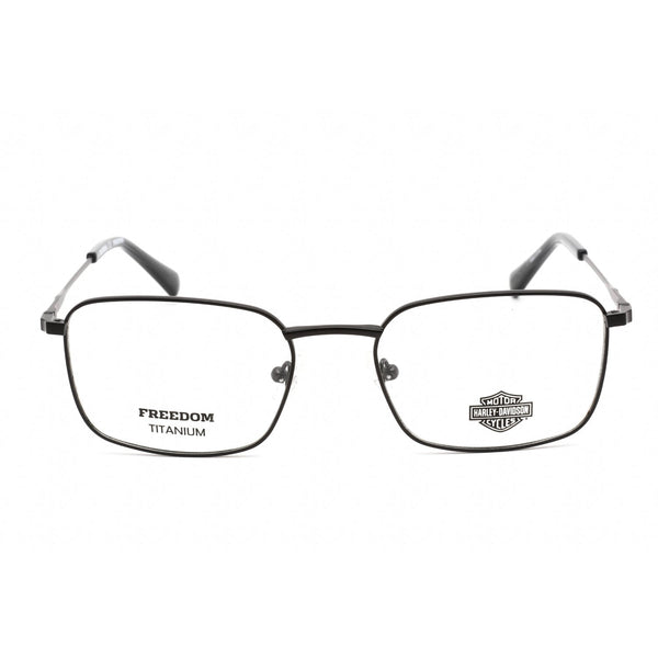 Harley Davidson HD9021 Eyeglasses Matte Black/Clear demo lens-AmbrogioShoes