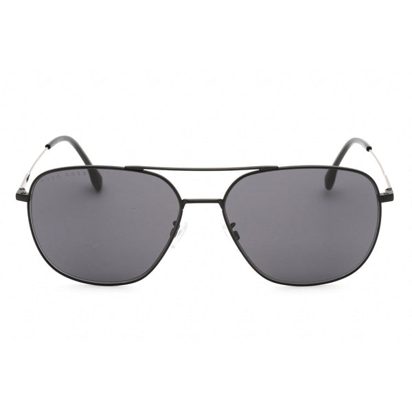 Hugo Boss BOSS 1218/F/SK Sunglasses Black Ruthenium / Grey-AmbrogioShoes