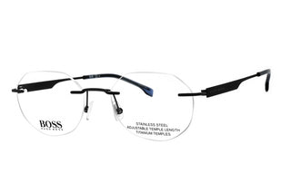 Hugo Boss BOSS 1265/D Eyeglasses MATTE RUTHENIUM BLUE/Clear demo lens-AmbrogioShoes