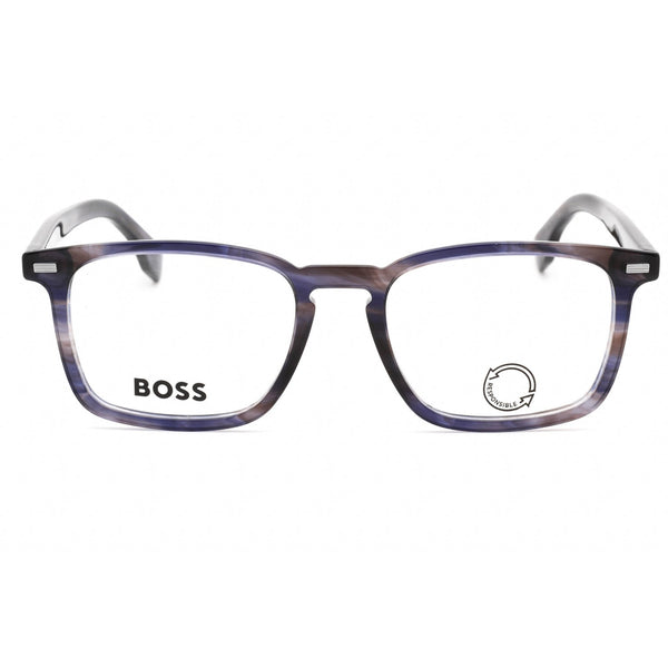 Hugo Boss BOSS 1368 Eyeglasses Blue Havana/Clear demo lens-AmbrogioShoes