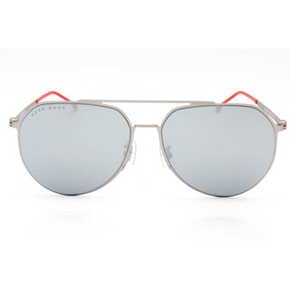 Hugo Boss BOSS 1404/F/SK Sunglasses Matte Ruthenium Grey / Silver Mirror-AmbrogioShoes