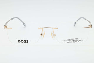 Hugo Boss BOSS 1424 Eyeglasses GOLD GREY/Clear demo lens-AmbrogioShoes