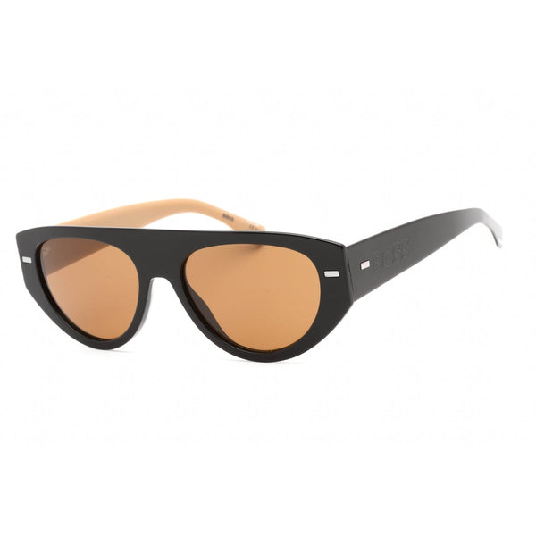 Hugo Boss BOSS 1443/S Sunglasses Black Pattern / Brown Unisex-AmbrogioShoes