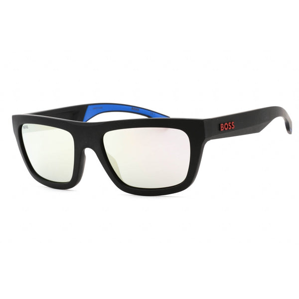 Hugo Boss BOSS 1450/S Sunglasses MTBLKBLUE/EXTRA WHITE ML-AmbrogioShoes