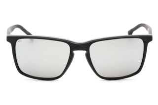 Hugo Boss BOSS 1556/O/S Sunglasses Matte Black Grey / Silver Mirror-AmbrogioShoes