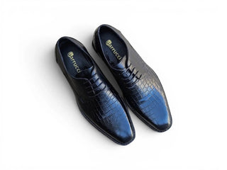 Carrucci KS557-17E Embossed Leather Oxford