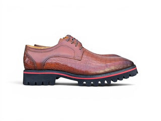 Carrucci KS557-17E Embossed Leather Oxford