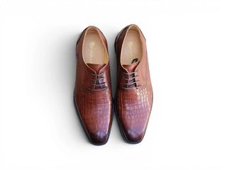 Carrucci KS557-17E Embossed Leather Oxford