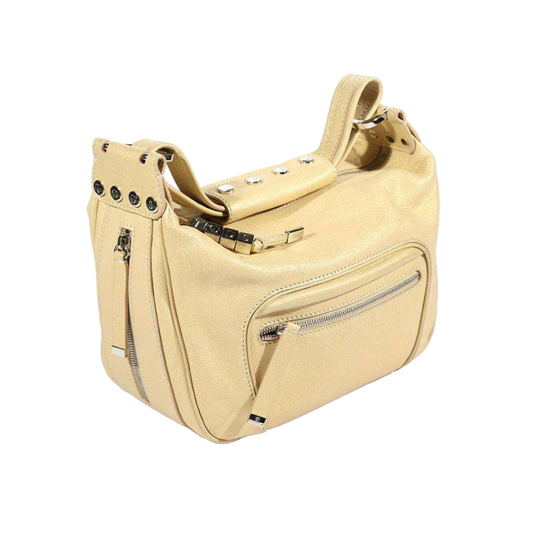 JP Tods handbag Mercer Beige Metallic leather bag (TD1751)-AmbrogioShoes