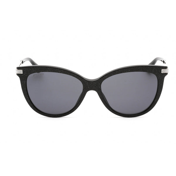 Jimmy Choo AXELLE/G/S Sunglasses GLITTER BLACK/GREY-AmbrogioShoes