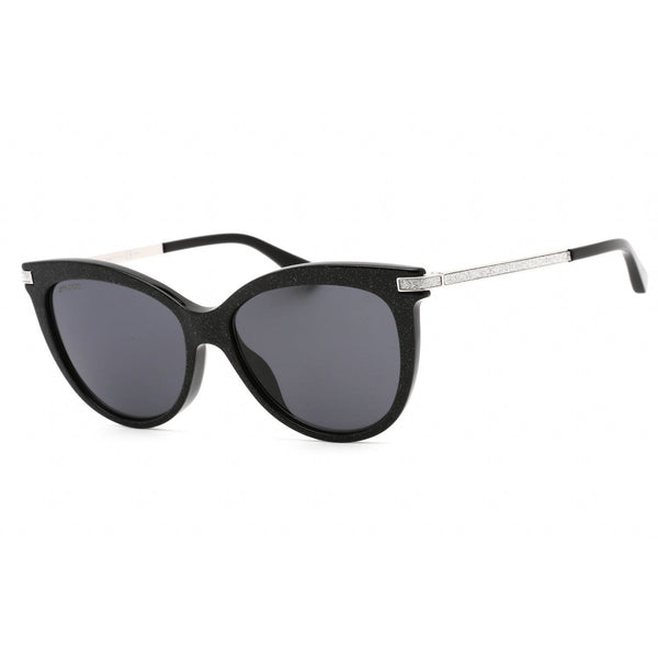 Jimmy Choo AXELLE/G/S Sunglasses GLITTER BLACK/GREY-AmbrogioShoes