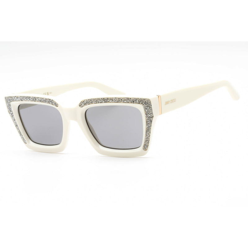 Jimmy Choo MEGS/S Sunglasses Ivory / Grey Women's-AmbrogioShoes