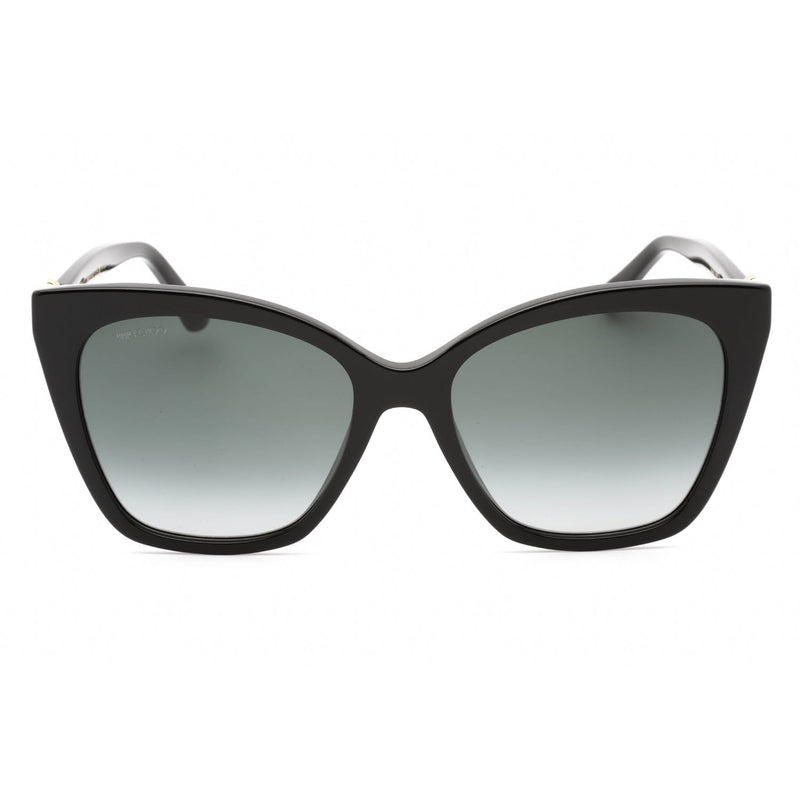 Jimmy Choo RUA/G/S Sunglasses BLACK/GREY SHADED Women's-AmbrogioShoes