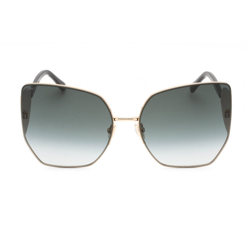 Jimmy Choo River/S Sunglasses Black Gold / Grey Gradient Women's-AmbrogioShoes