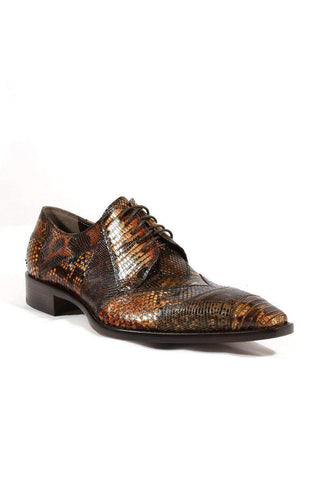 Jo Ghost 1732M Embossed Leather Derby-AmbrogioShoes