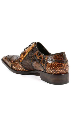 Jo Ghost 1732M Embossed Leather Derby-AmbrogioShoes