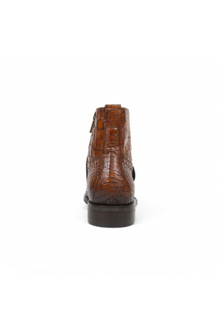 Jo Ghost 1788 Luisiana Crocodile Embossed Leather Ankle Boots (JG5322)-AmbrogioShoes