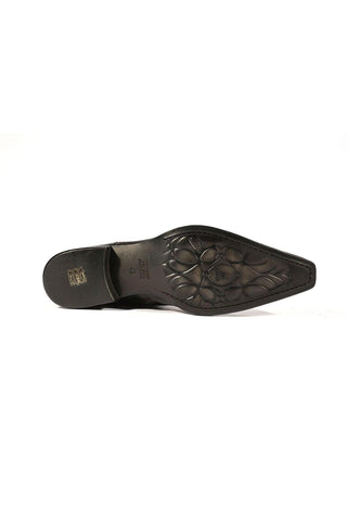 Jo Ghost 2379 Lizard Embossed Leather Boots (JG5313)-AmbrogioShoes