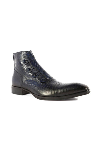 Jo Ghost 2379 Lizard Embossed Leather Boots (JG5313)-AmbrogioShoes