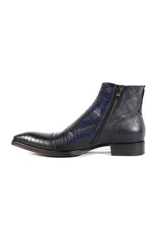 Jo Ghost 2379 Lizard Embossed Leather Boots (JG5313)-AmbrogioShoes