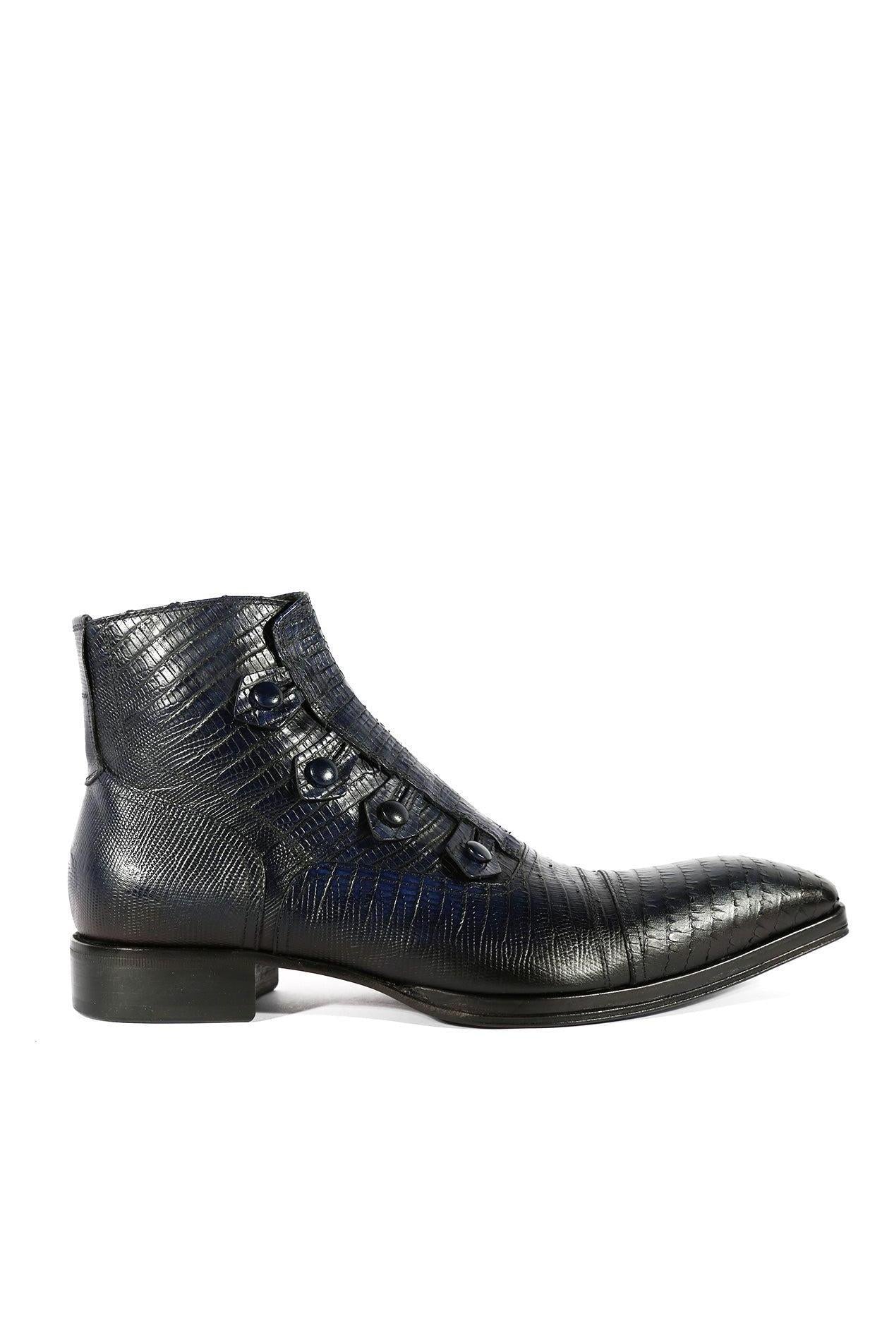 Jo Ghost 2379 Lizard Embossed Leather Boots (JG5313)