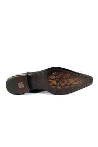 Jo Ghost 2379 Lizard Print Calf-Skin Leather Boots (JG5313)-AmbrogioShoes