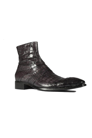 Jo Ghost 2727 BIS Crocodile Embossed / Leather Ankle Boots