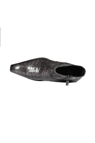 Jo Ghost 2727 BIS Crocodile Print / Leather Ankle Boots-AmbrogioShoes
