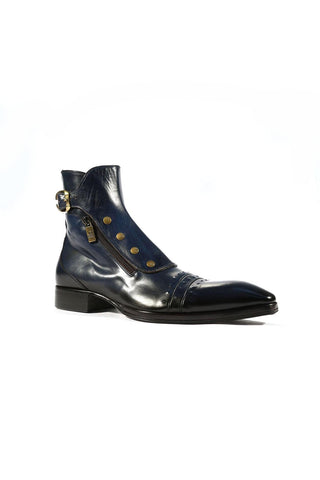 Jo Ghost 3206 Calf-Skin Leather Buckle Boots (JG5318)-AmbrogioShoes