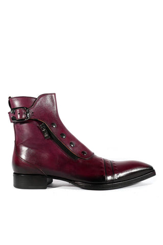 Jo Ghost 3206 Calf-Skin Leather Buckle Boots (JG5318)-AmbrogioShoes