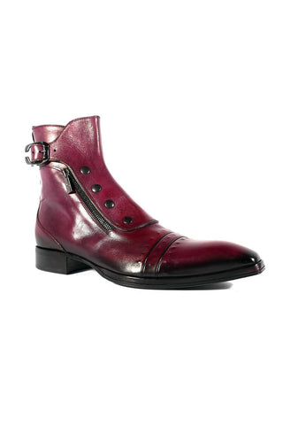 Jo Ghost 3206 Calf-Skin Leather Buckle Boots (JG5318)-AmbrogioShoes