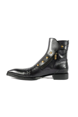Jo Ghost 3206 Leather Buckle Boots (JG5318)-AmbrogioShoes