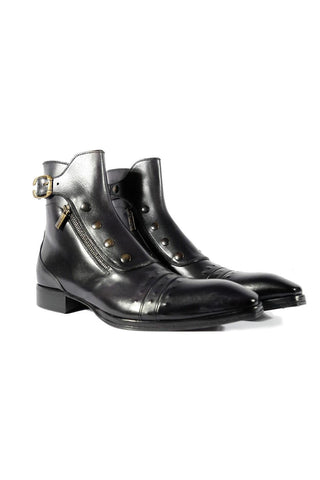 Jo Ghost 3206 Leather Buckle Boots (JG5318)-AmbrogioShoes